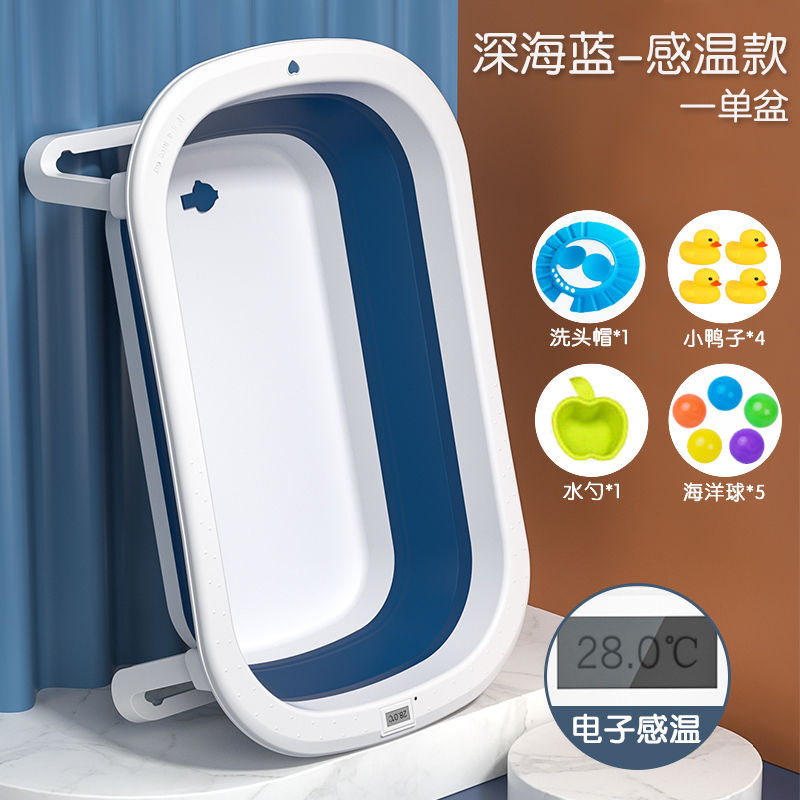 Foldable Baby Bathtub Set for Newborns and Kids