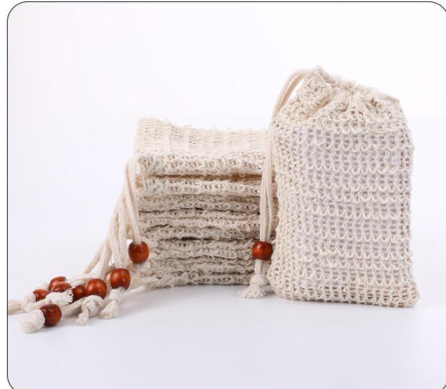 Handmade Soap Bag with Hemp and Ramie for Home Use