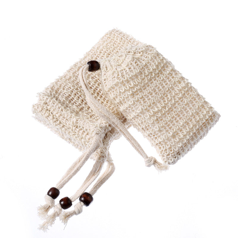 Handmade Soap Bag with Hemp and Ramie for Home Use