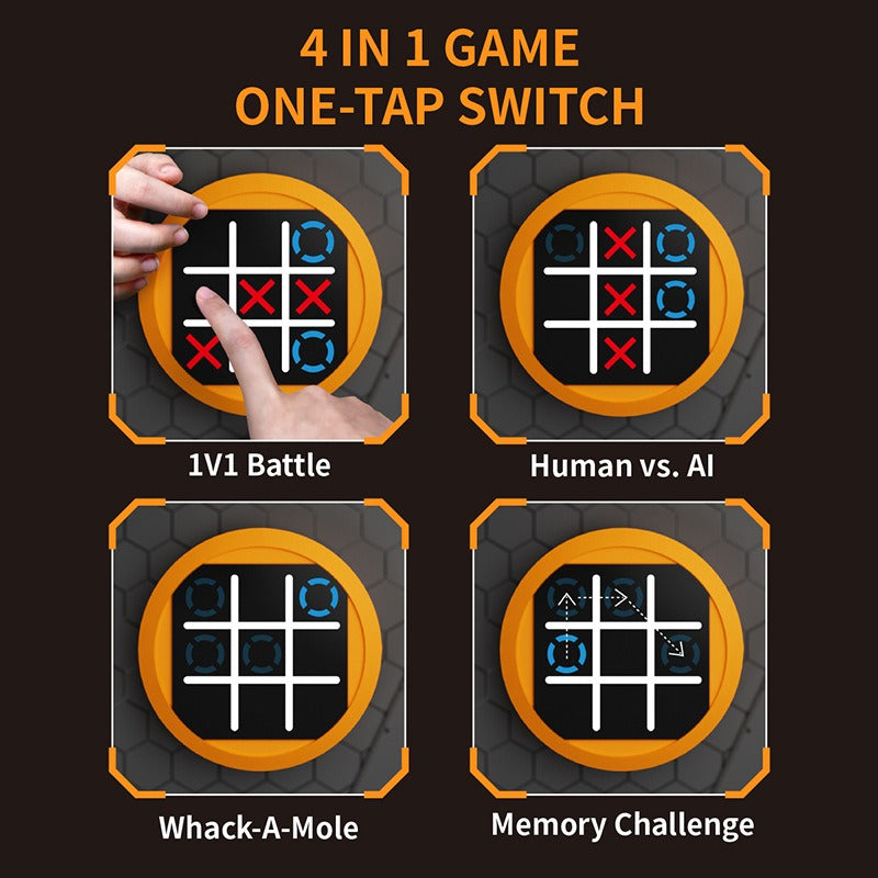 Super Tic-Tac-Toe 4-in-1 Handheld Game Console