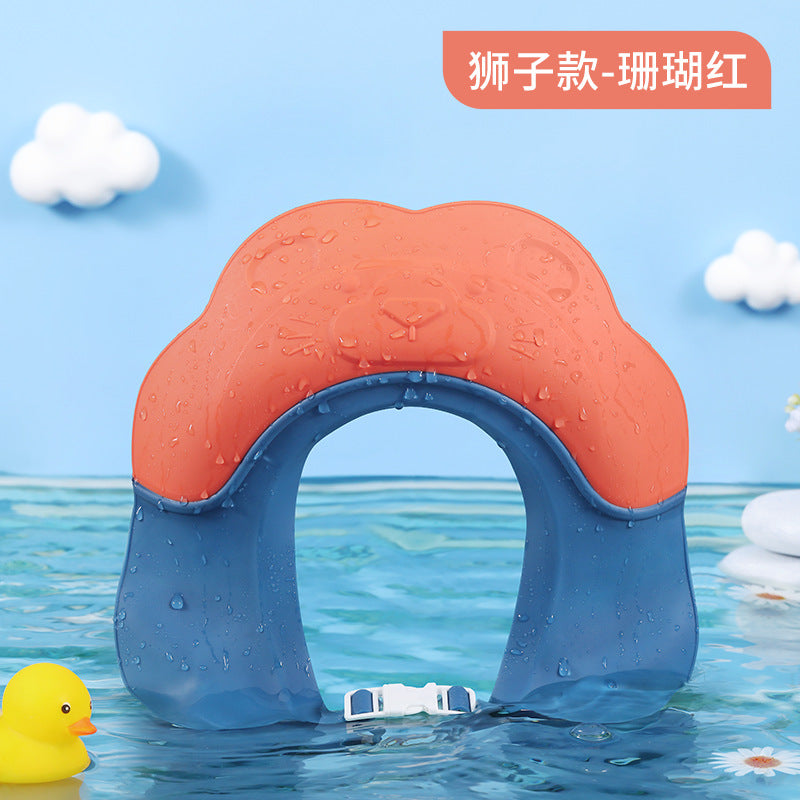 Adjustable Waterproof Silicone Kids Bath Cap with Ears
