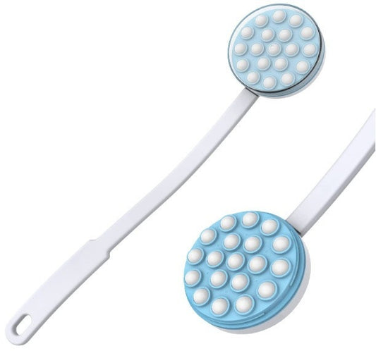 Long Handle Bath Brush with Lotion Applicator & Massager